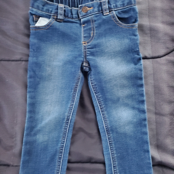 girl 2t skinny jeans and flower print long sleeve - Picture 2 of 3